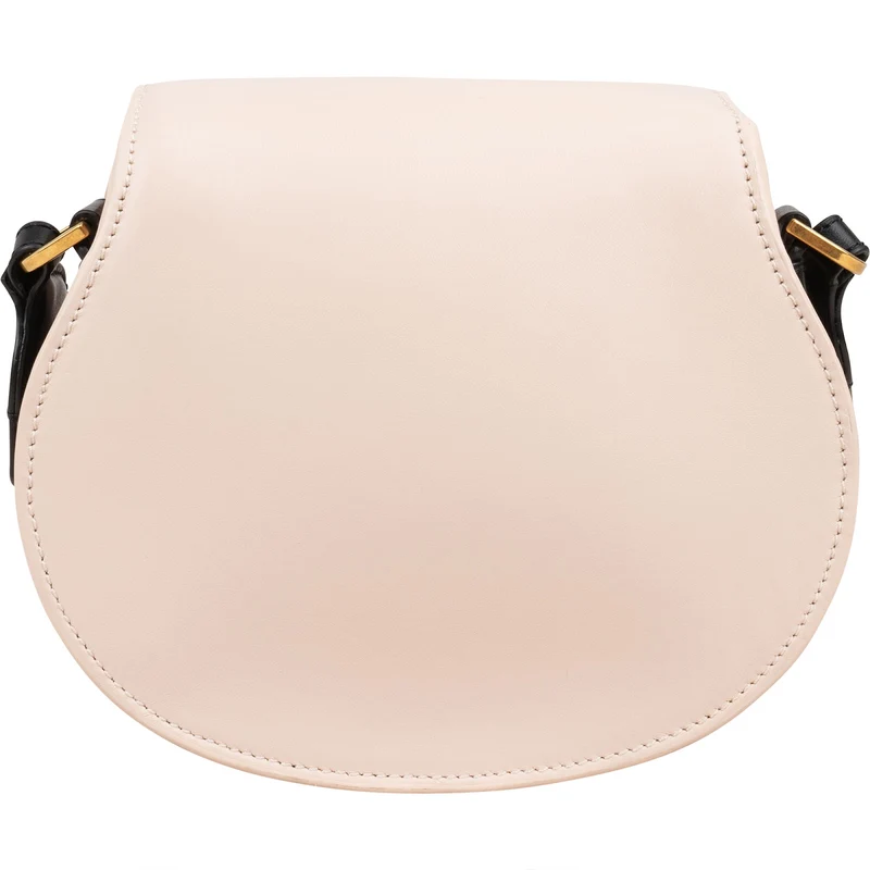 Chloé Bicolor Leather Marcie Saddle Crossbody Bag
