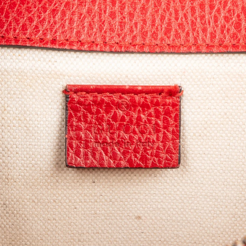 Gucci Leather Dionysus Crystal Shoulder Bag