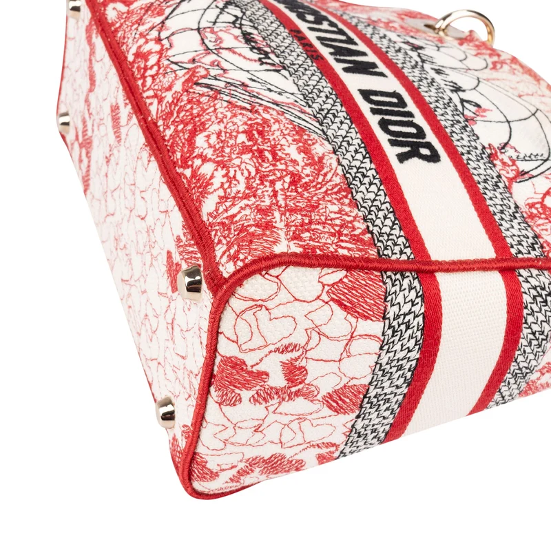 Christian Dior Embroidered Canvas D-Lite D-Royaume d`Amour Handbag