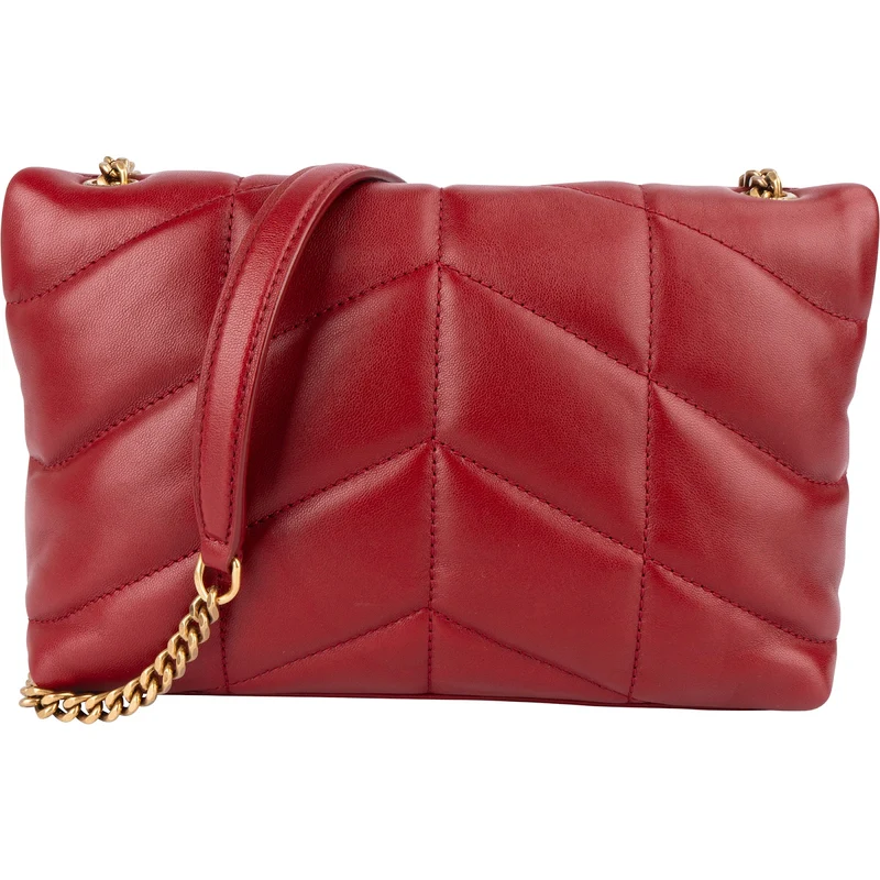Saint Laurent Quilted Leather Small Loulou Crossbody Bag