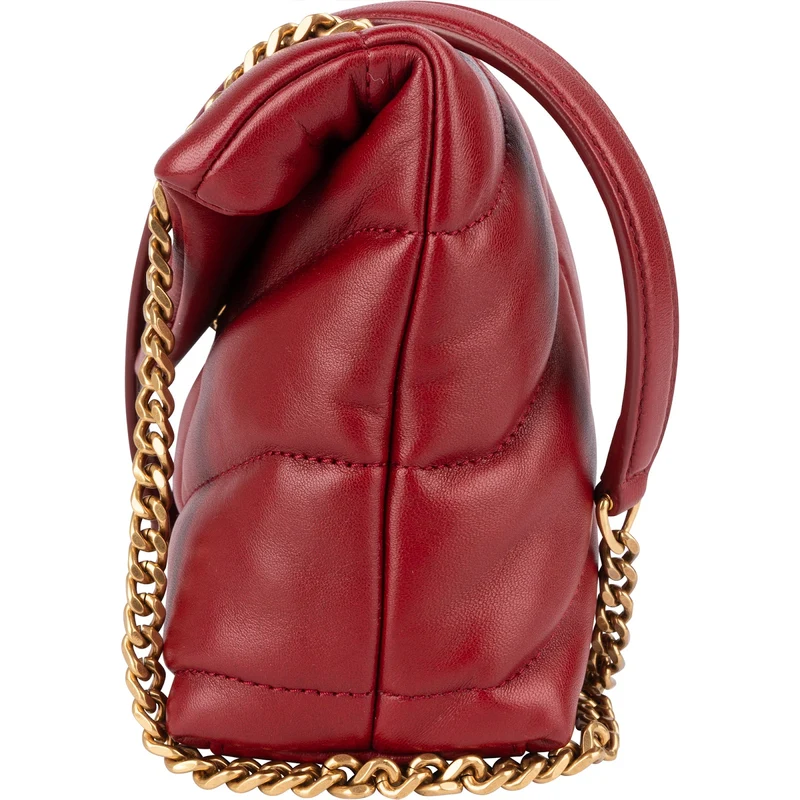 Saint Laurent Quilted Leather Small Loulou Crossbody Bag