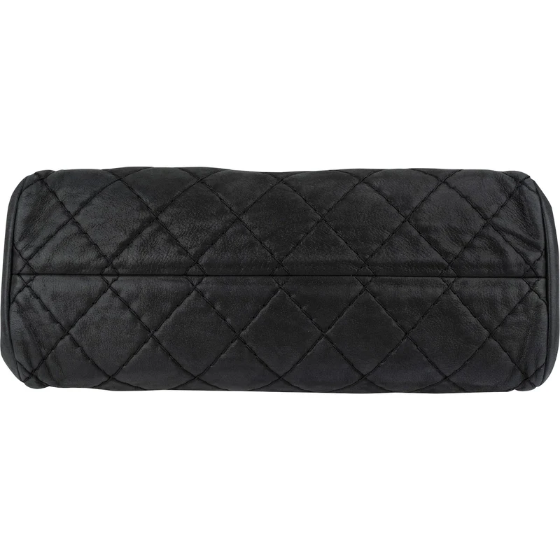 Chanel Quilted Iridescent Calfskin Just Mademoiselle Bowling CC Shoulder Bag