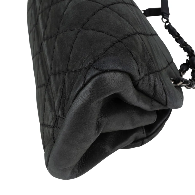 Chanel Quilted Iridescent Calfskin Just Mademoiselle Bowling CC Shoulder Bag