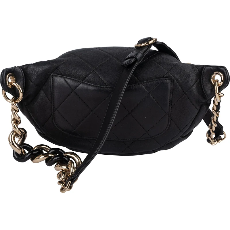 Chanel Quilted Lambskin CC Crossbody Waist Bumbag
