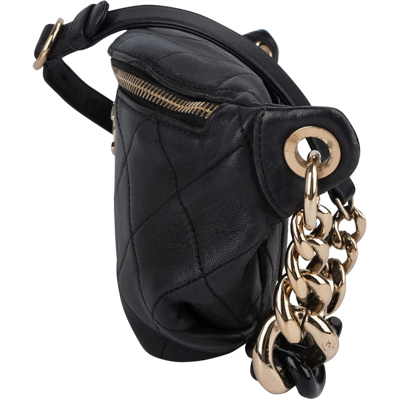 Chanel Quilted Lambskin CC Crossbody Waist Bumbag