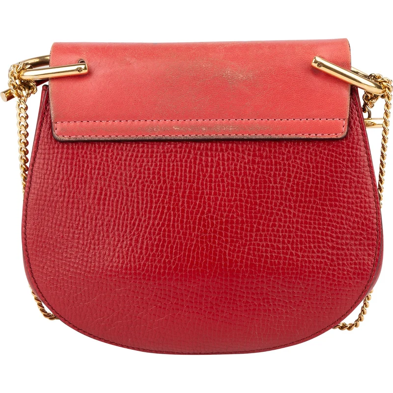 Chloé Red Leather Drew Crossbody Bag