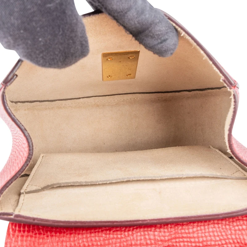 Chloé Red Leather Drew Crossbody Bag