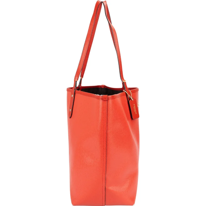 Coach Grained Leather Reversible City Tote Shoulder Bag