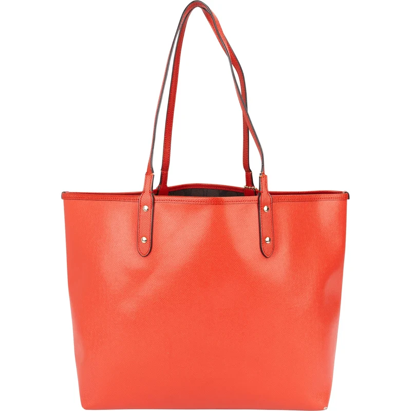 Coach Grained Leather Reversible City Tote Shoulder Bag