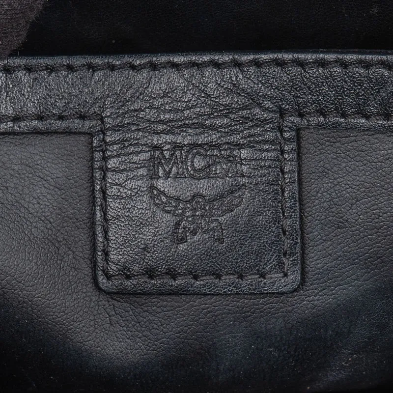 MCM Monogram Visetos Stark Side Studs Small Backpack