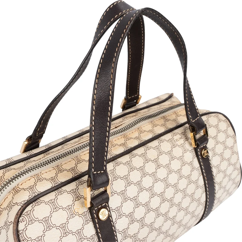Celine Macadam Monogram Small Boston Handbag
