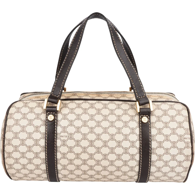 Celine Macadam Monogram Small Boston Handbag