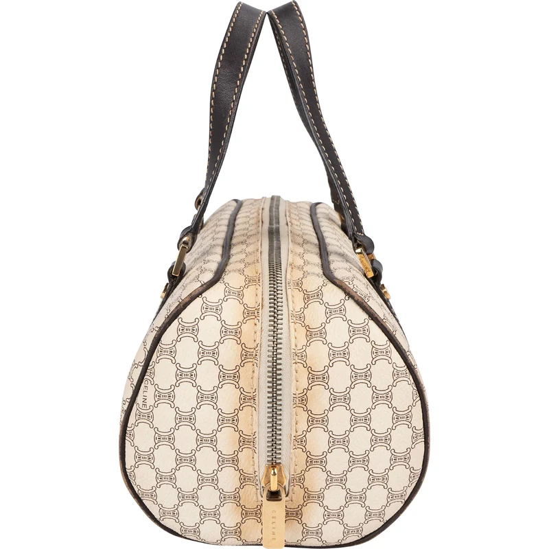 Celine Macadam Monogram Small Boston Handbag