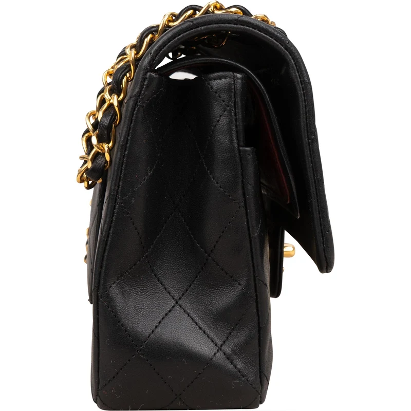 Chanel Quilted Lambskin 24K Gold Medium Double Flap Shoulder Bag