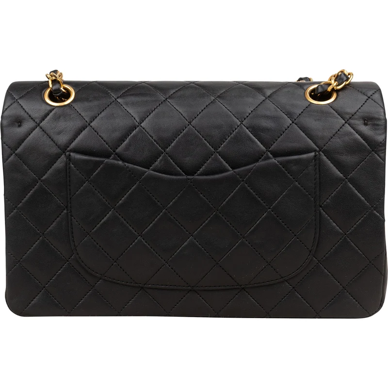 Chanel Quilted Lambskin 24K Gold Medium Double Flap Shoulder Bag