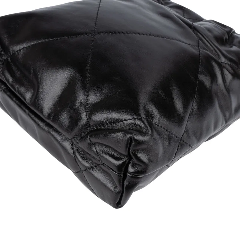 Chanel 22 Stitching Lambskin Small Drawstring Bag Handbag