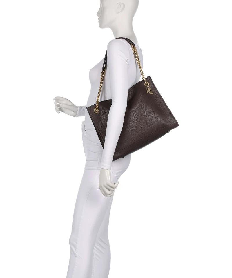 Lauren Ralph Lauren Bradley Large Shopper chestnut brown