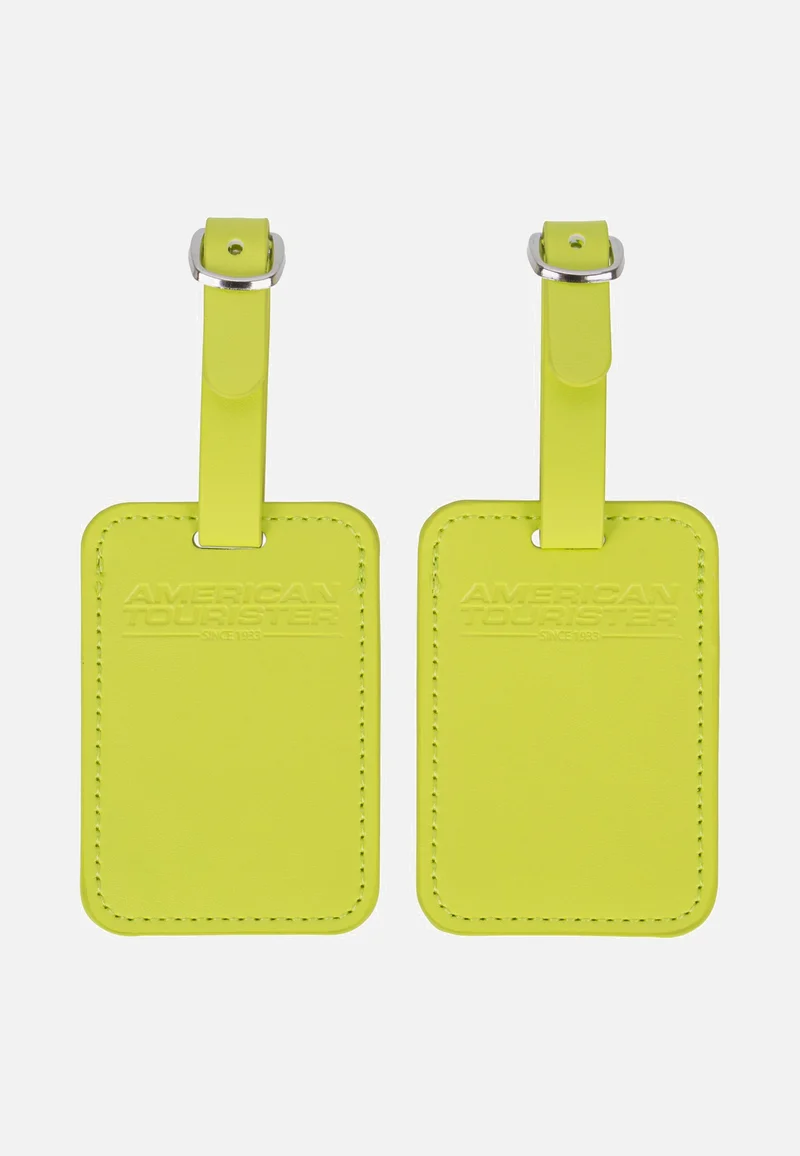 Luggage Tag Pack Of 2 Light Lime - Gepäckanhänger