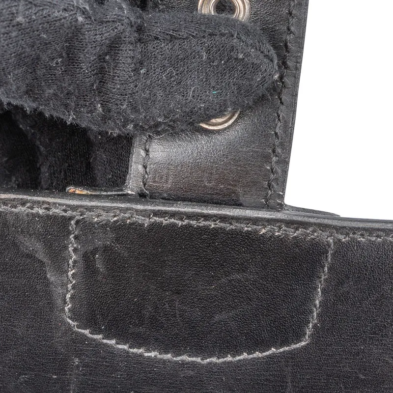 Hermès Noir Box Calf Leather Sac à Dépêches Business Handbag