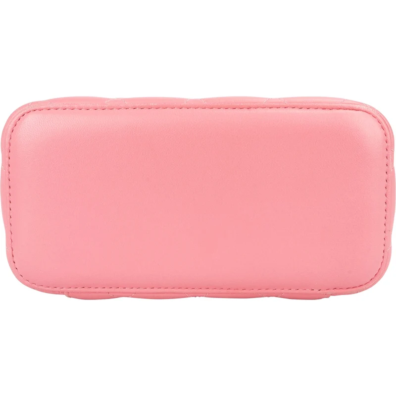 Chanel Quilted Lambskin CC Mini Vanity Case Chain Crossbody Bag