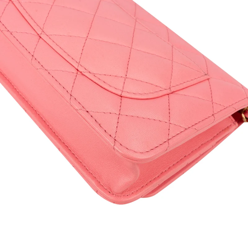 Chanel Quilted Lambskin Pearl Crush Adjustable Wallet On Chain Crossbody Bag