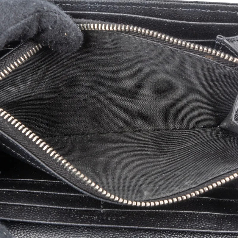 Saint Laurent Grain De Poudre Matelassé Flap Wallet
