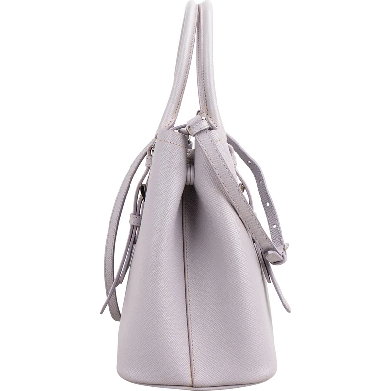 Prada Saffiano Leather Cuir Tote Double Handbag