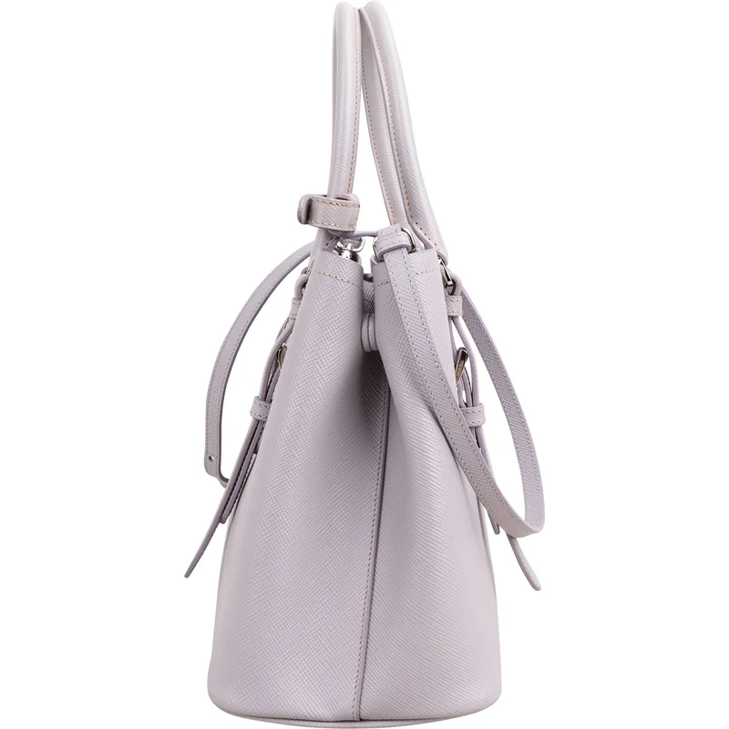 Prada Saffiano Leather Cuir Tote Double Handbag