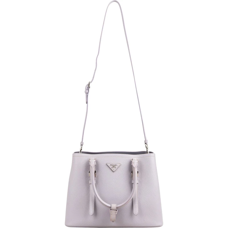 Prada Saffiano Leather Cuir Tote Double Handbag