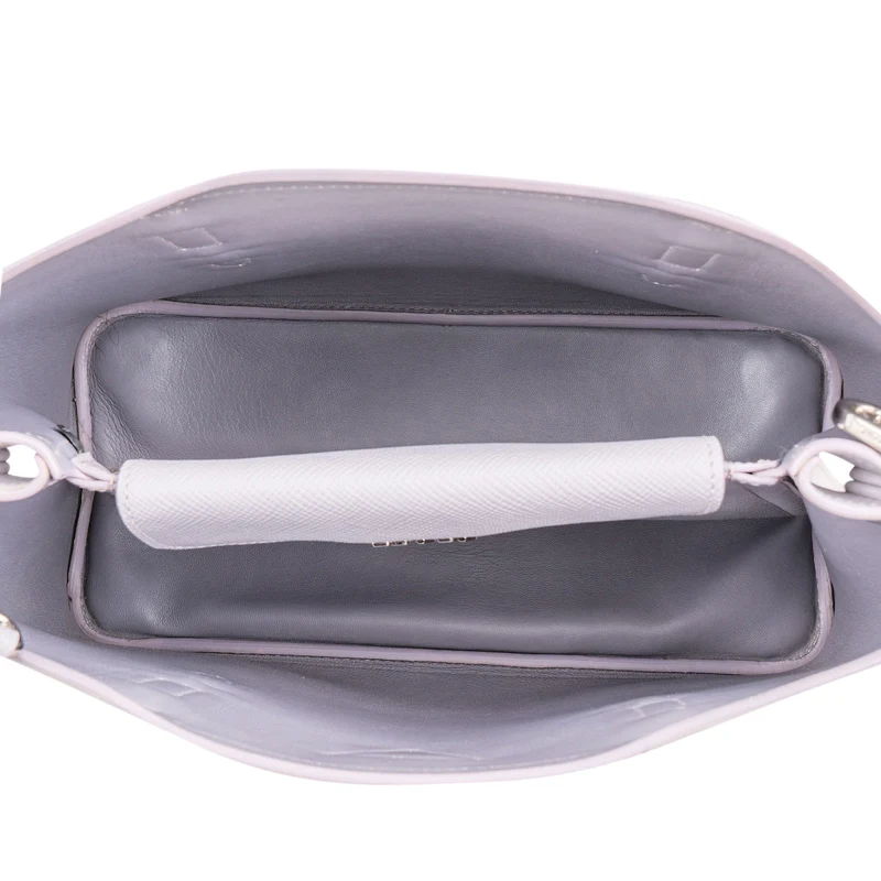 Prada Saffiano Leather Cuir Tote Double Handbag