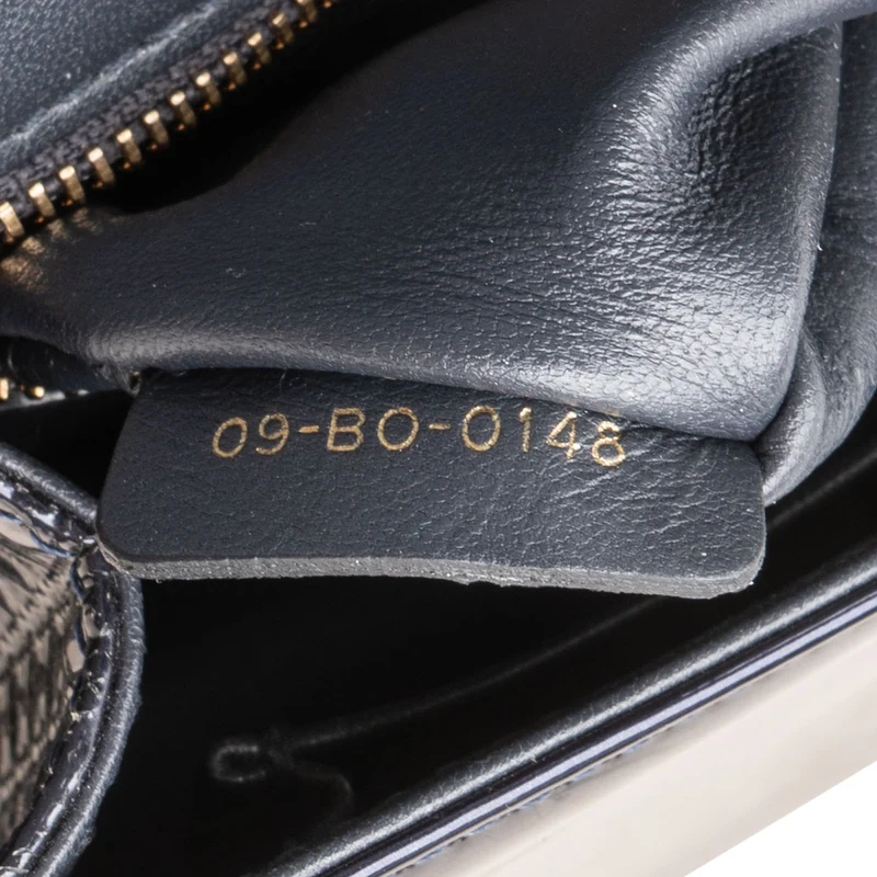 Christian Dior Metallic Patent Leather Diorama Flap Crossbody Bag