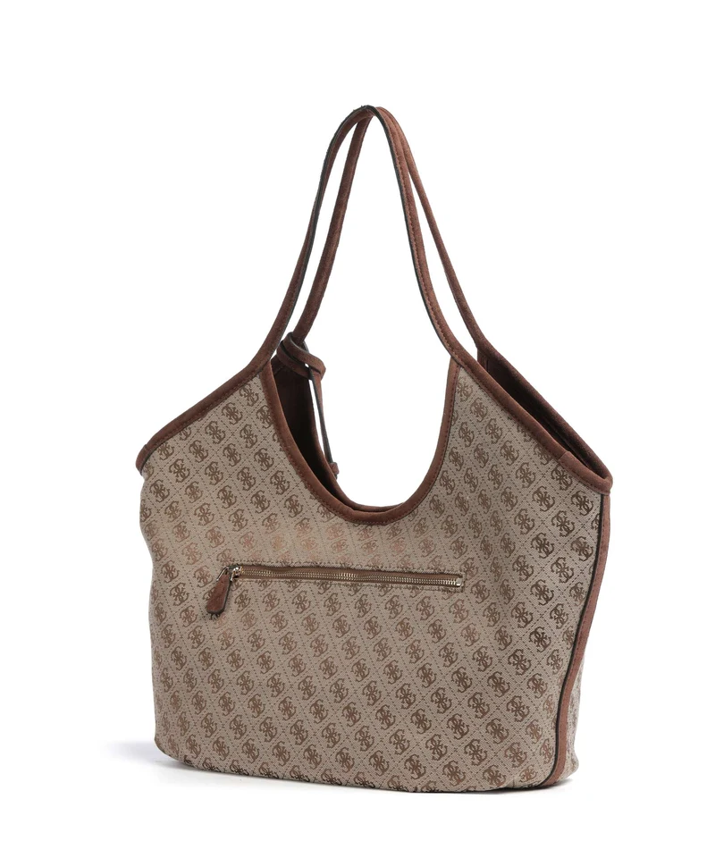 Guess Samantha Girlfriend Shopper latte logo/brown