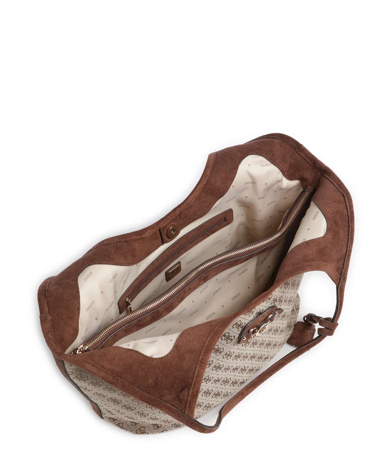Guess Samantha Girlfriend Shopper latte logo/brown