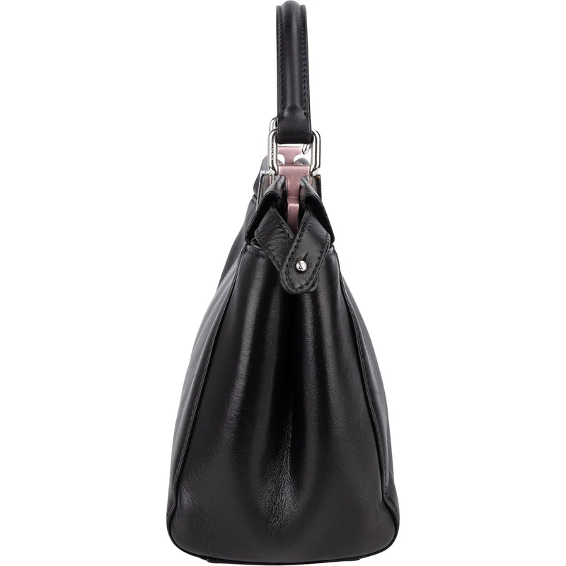 Fendi Black Leather Peekaboo Handbag