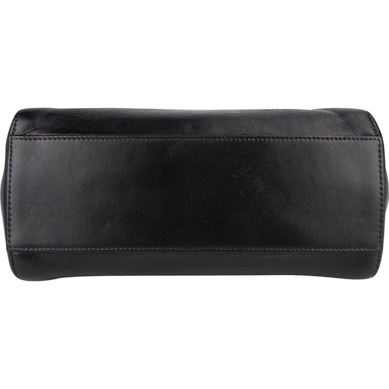 Fendi Black Leather Peekaboo Handbag