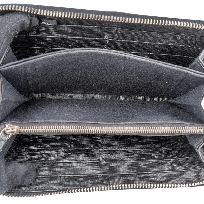 Fendi X Karl Lagerfeld K/Klassik Pins Zip Around Wallet