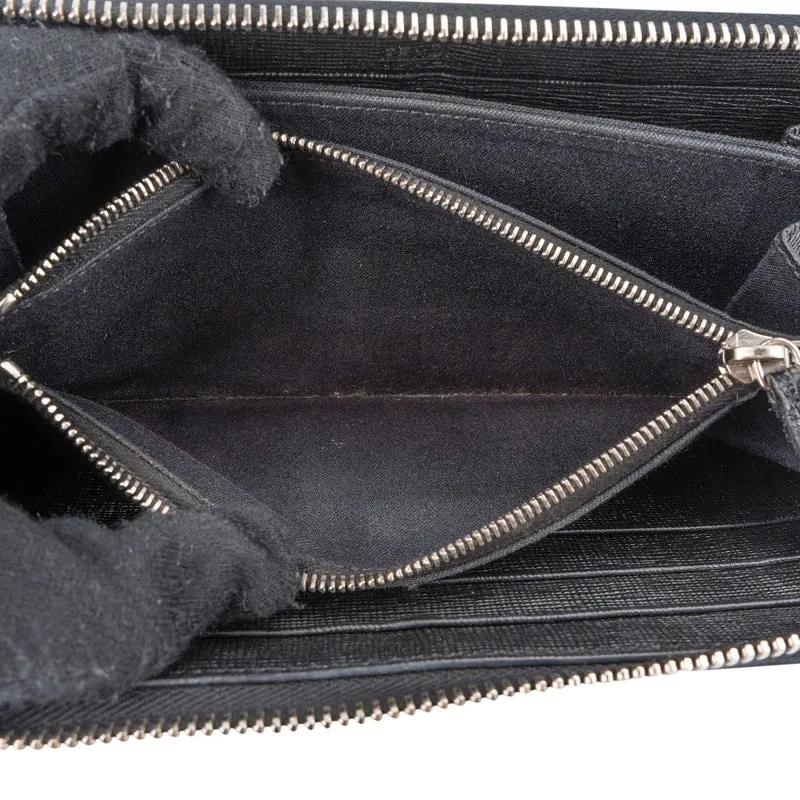 Fendi X Karl Lagerfeld K/Klassik Pins Zip Around Wallet