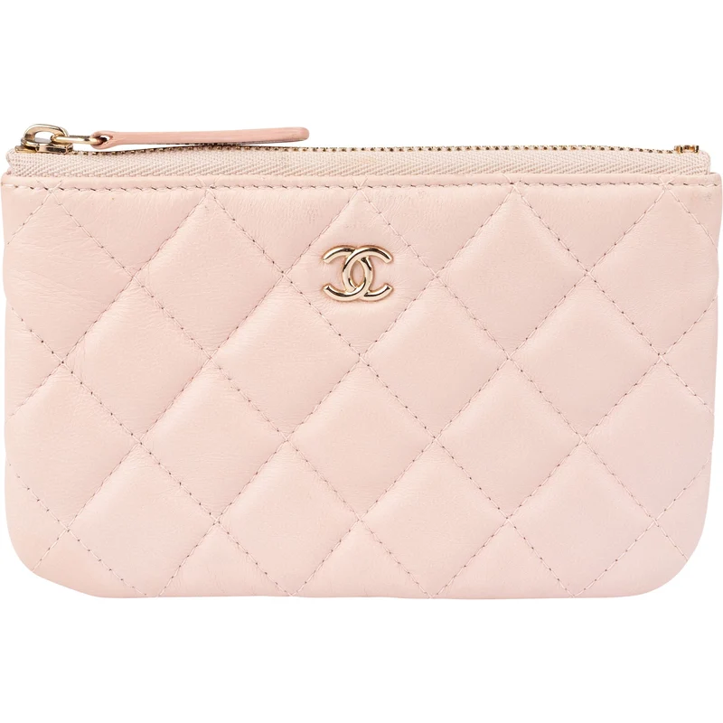 Chanel Quilted Lambskin Classic Zipped Coin Pouch Wallet