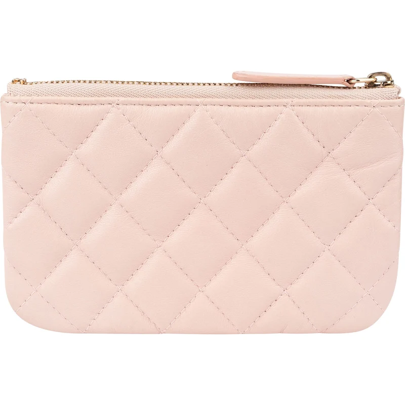 Chanel Quilted Lambskin Classic Zipped Coin Pouch Wallet