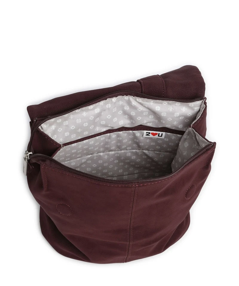 Zwei Mademoiselle.M MR8 Rucksack nubuk/bordeaux