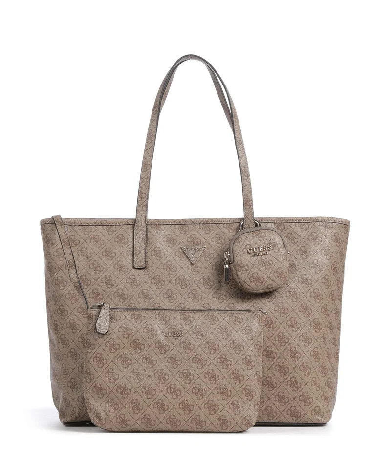 Guess Power Play II Tech Large Shopper latte logo