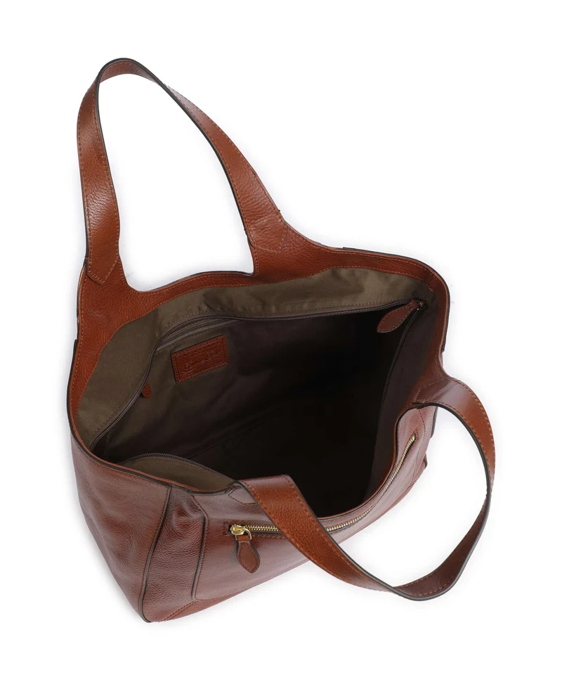 The Bridge Luce Soft Shopper marrone