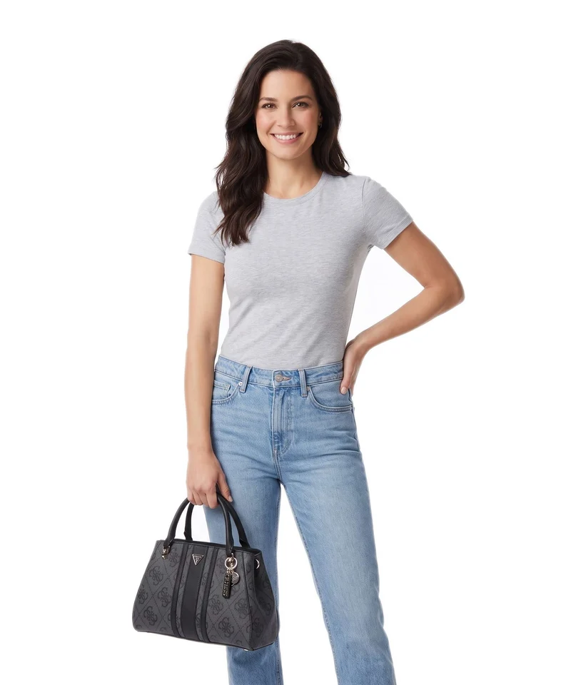 Guess Noelle II Luxury Handtasche coal logo
