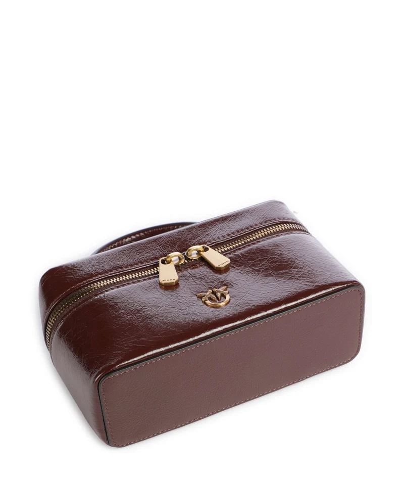 Pinko Vanity Mini Umhängetasche castano intenso/antique gold