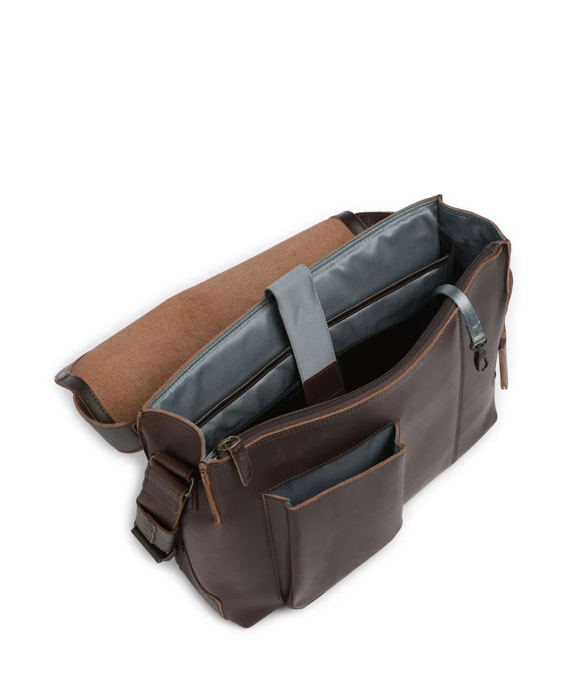 Aunts & Uncles Heritage Medium Judd Kuriertasche dark brown