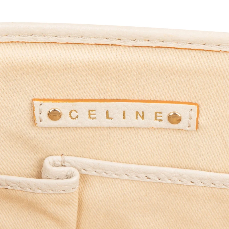 Celine Striped Canvas Boogie Handbag