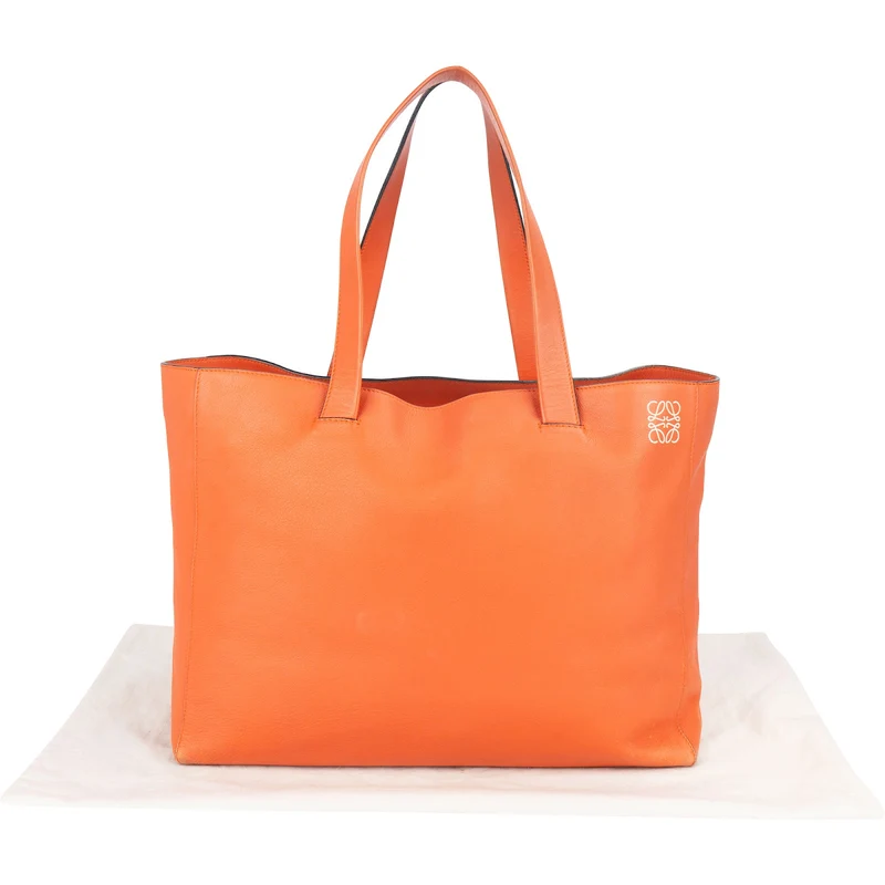 Loewe Leather Anagram Large Tote Shoulder Bag