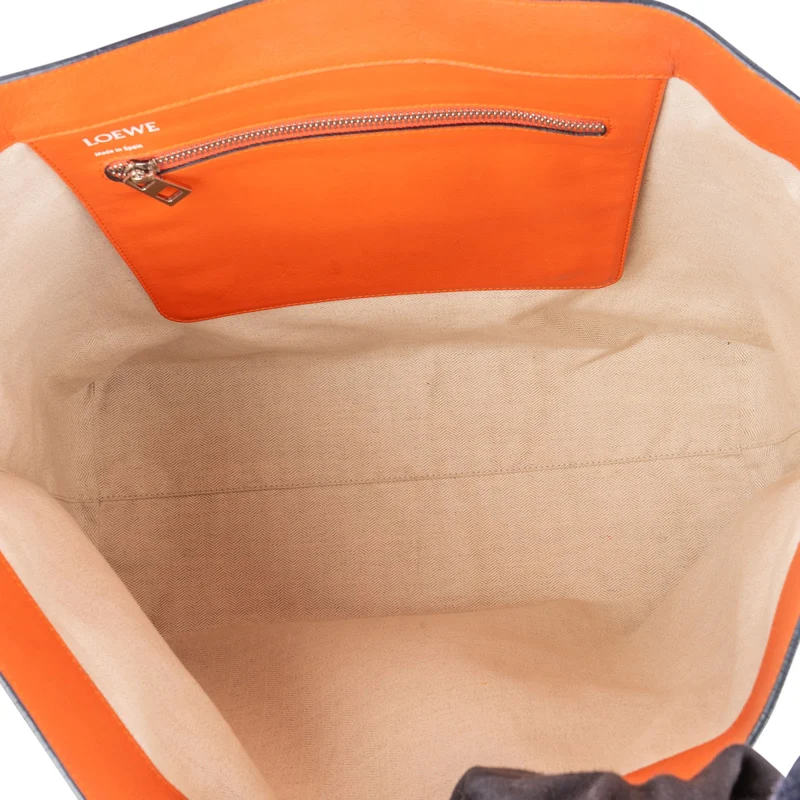 Loewe Leather Anagram Large Tote Shoulder Bag