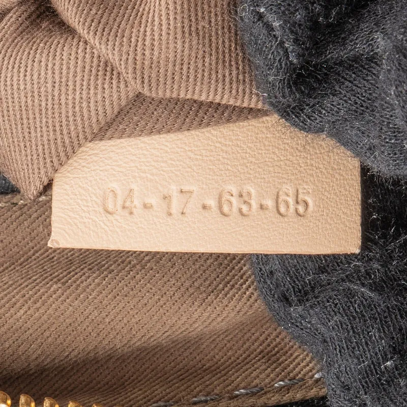 Chloé Black Grainded Leather Marcie Handbag