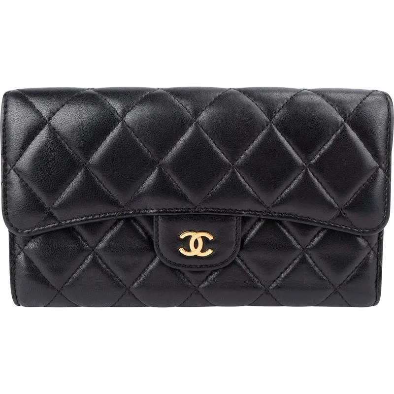 Chanel Quilted Lambskin Classic Flap Wallet